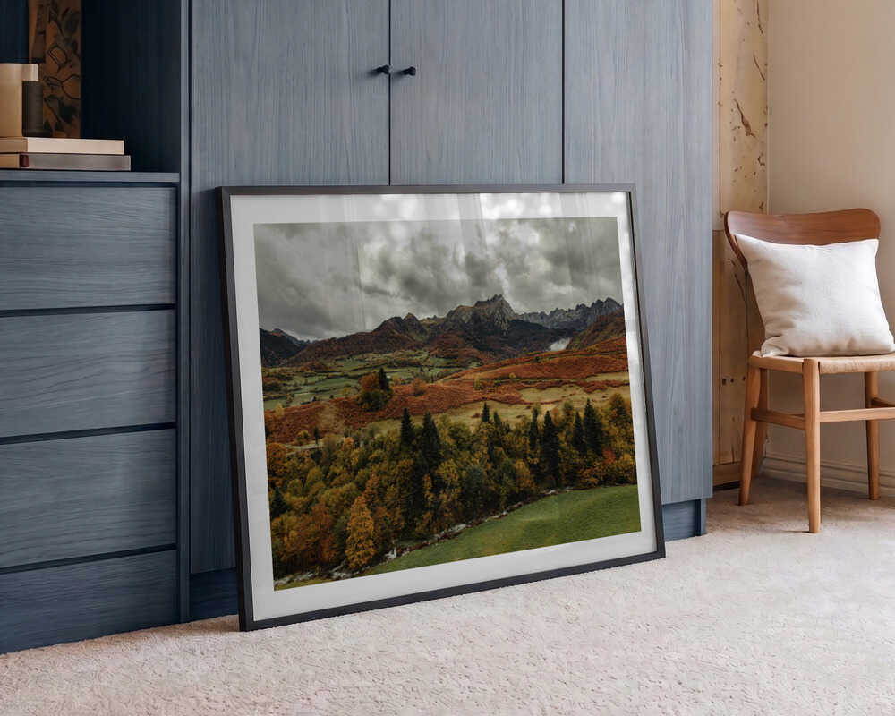 Autumn Mountain Valley, arte de Javier Pardina