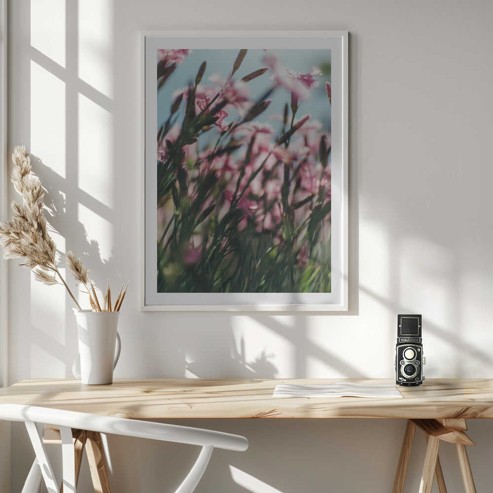 Blushing Pink Flowers, arte de Javier Pardina