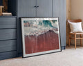 Crashing Waves Red Beach, arte de Javier Pardina