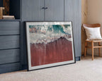 Crashing Waves Red Beach, arte de Javier Pardina