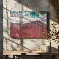 Crashing Waves Red Beach, arte de Javier Pardina