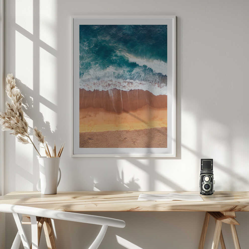 Aerial Beach Waves, arte de Javier Pardina