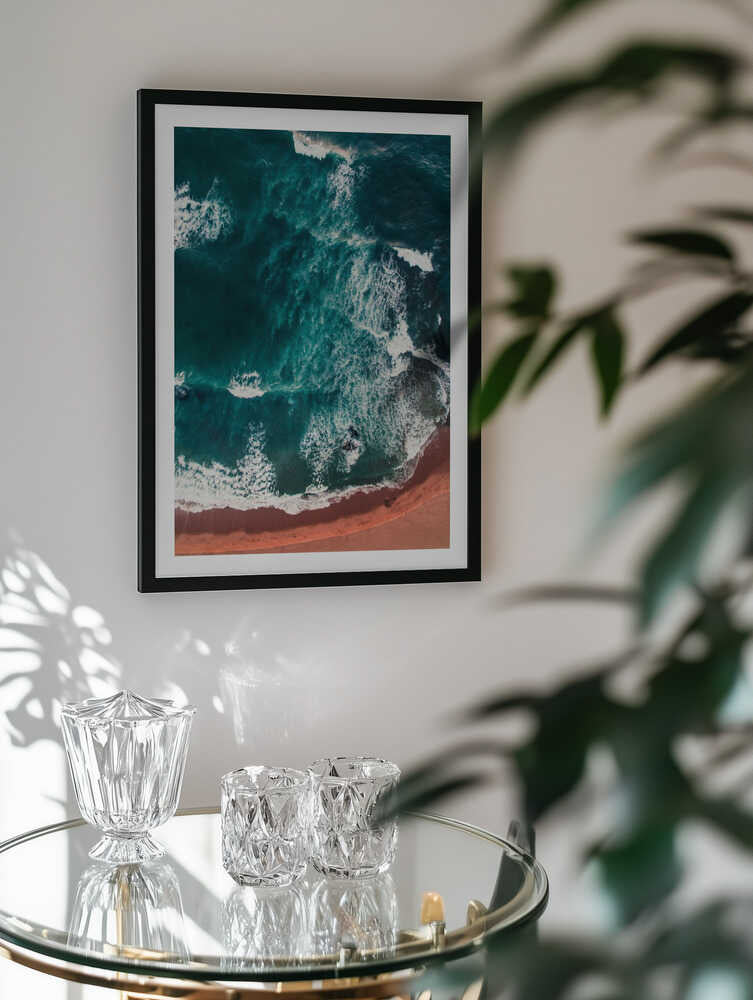 Aerial Ocean Waves Beach, arte de Javier Pardina