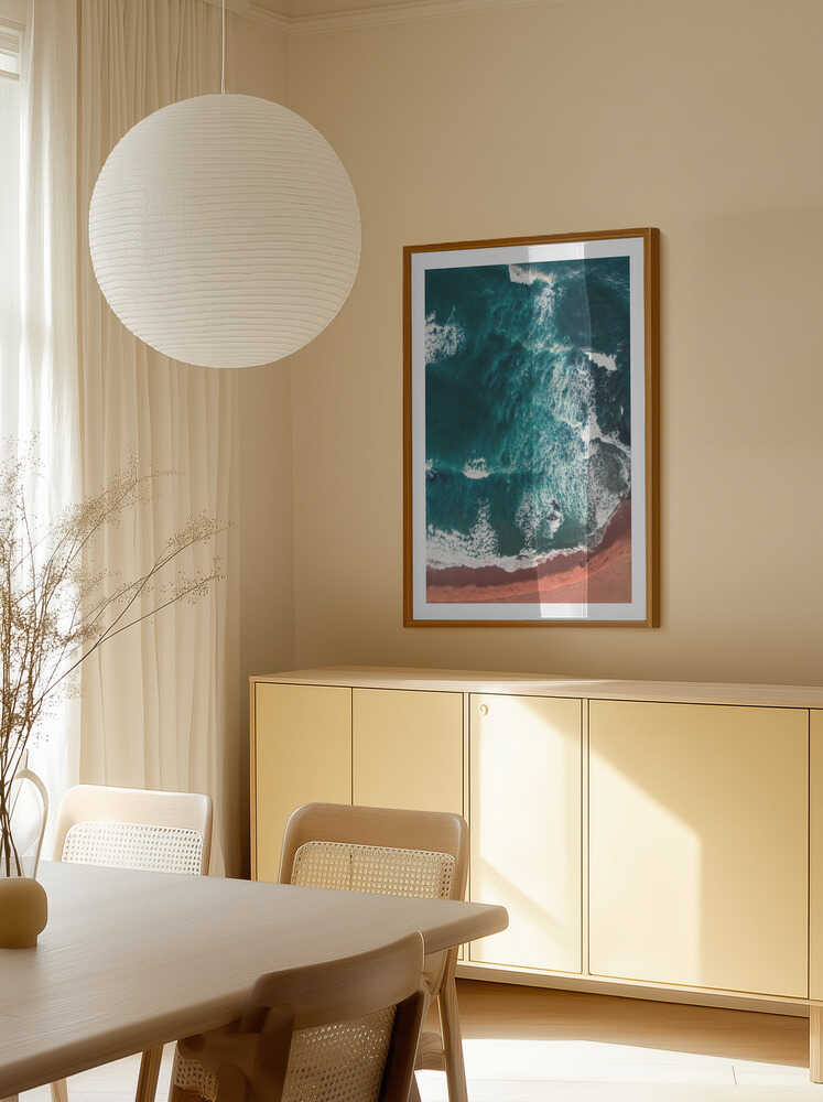 Aerial Ocean Waves Beach, arte de Javier Pardina