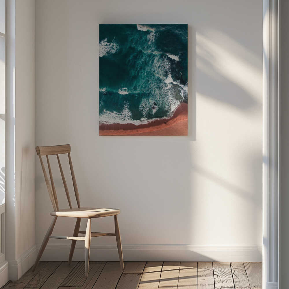 Aerial Ocean Waves Beach, arte de Javier Pardina