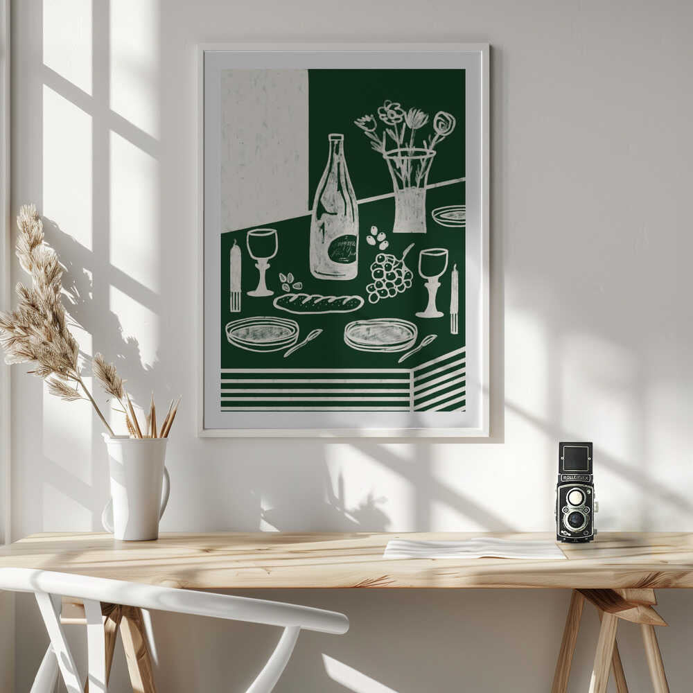 Rustic Dinner Table, arte de Gulcihan Ozguc