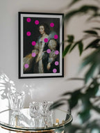 Elegant Lady with Pink Dots, arte de Talitha McQueen