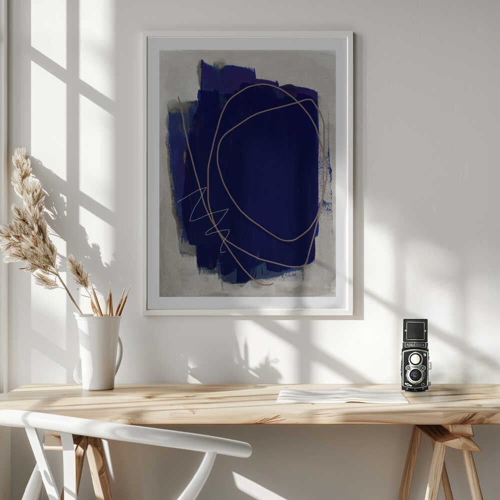 Blue Strokes 5, arte de Mareike Böhmer