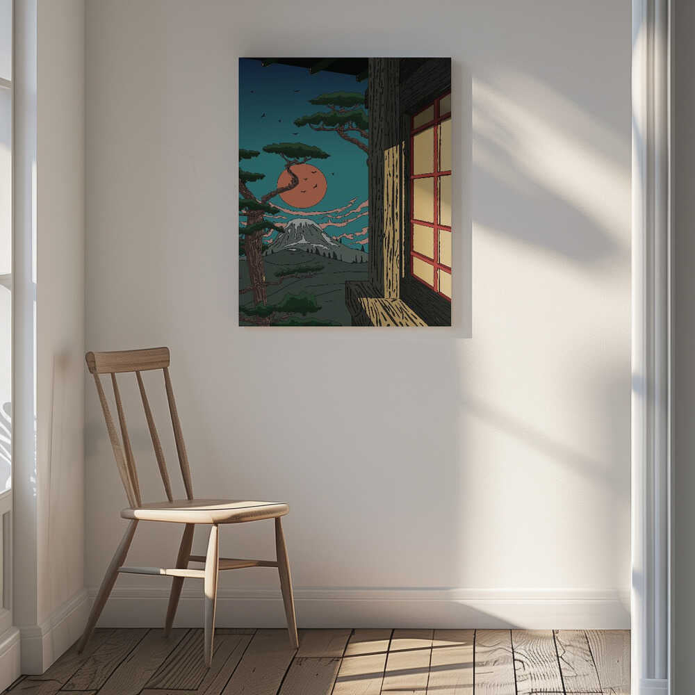 Japanese Mountain Serenity, arte de Nicholas