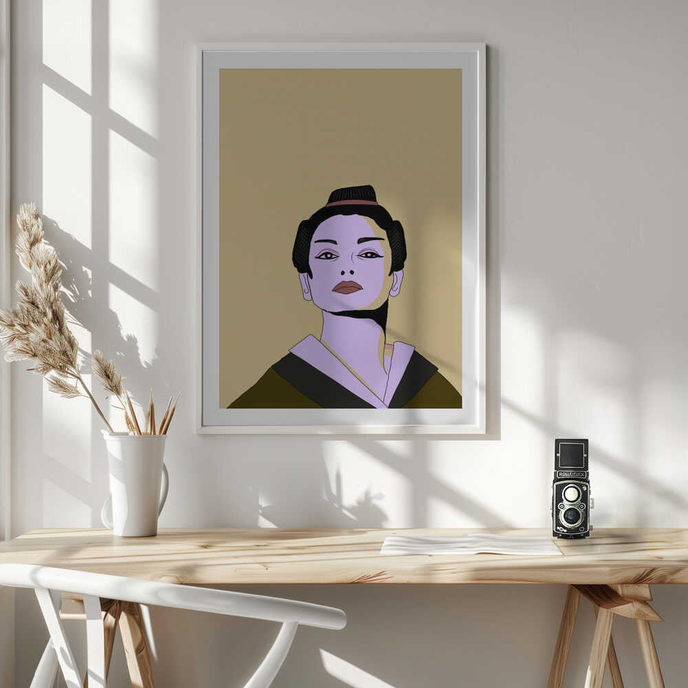 Stylized Geisha Portrait, arte de Nicholas