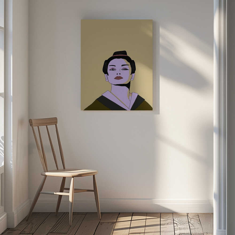 Stylized Geisha Portrait, arte de Nicholas