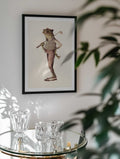 Frog In Vintage Golf Attire, arte de Mike Koubou