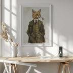 The Vintage Stylish Fox, arte de Mike Koubou