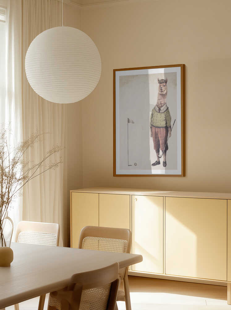 Alpaca Golf Club, arte de Mike Koubou