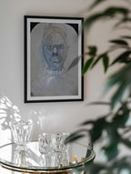 Blue Tones Portrait, arte de Doris Schmitz