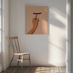 Red Cocktail Hand, arte de Uma Gokhale
