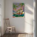 Meerkats Beach Vacation, arte de Uma Gokhale