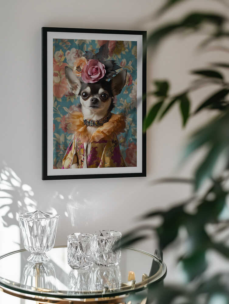 Regal Chihuahua Portrait, arte de SHANDU