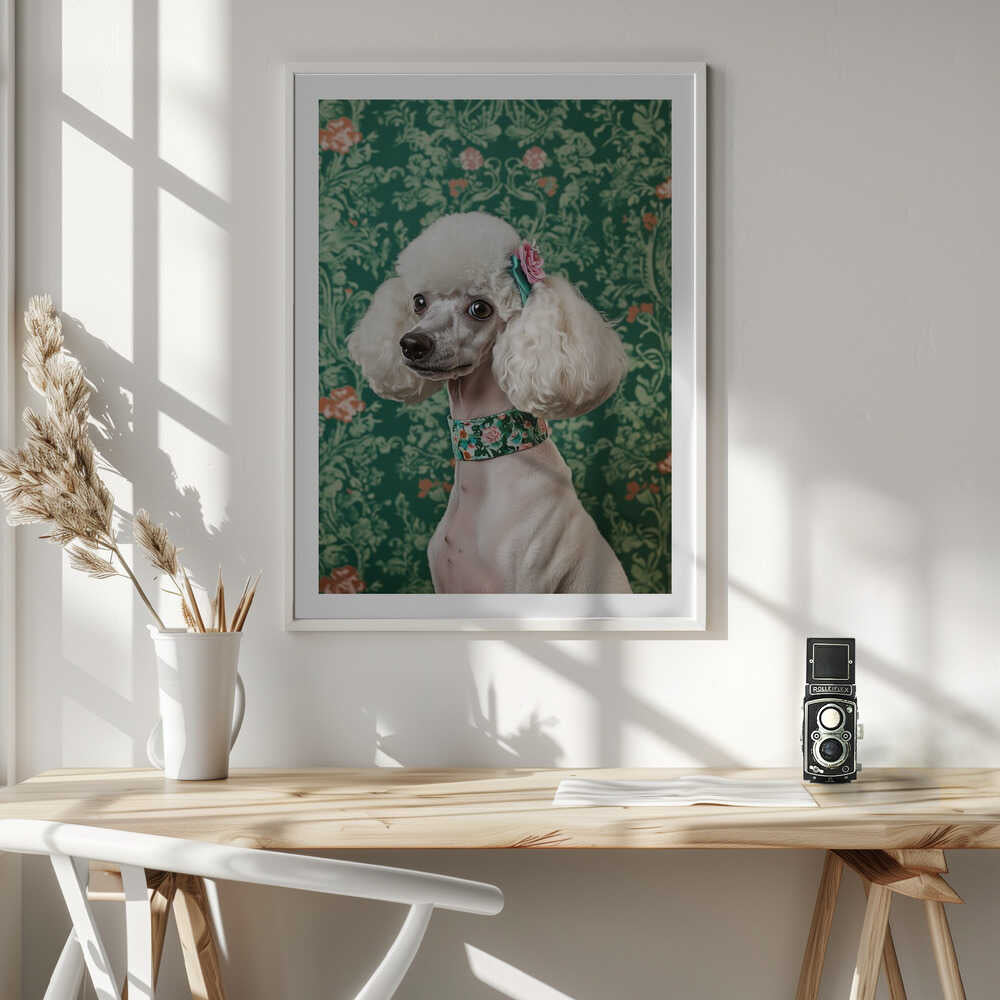 Elegant Poodle Charm, arte de SHANDU
