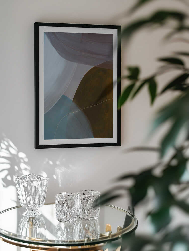 Overlapping Curves In Muted Tones, arte de Mareike Böhmer
