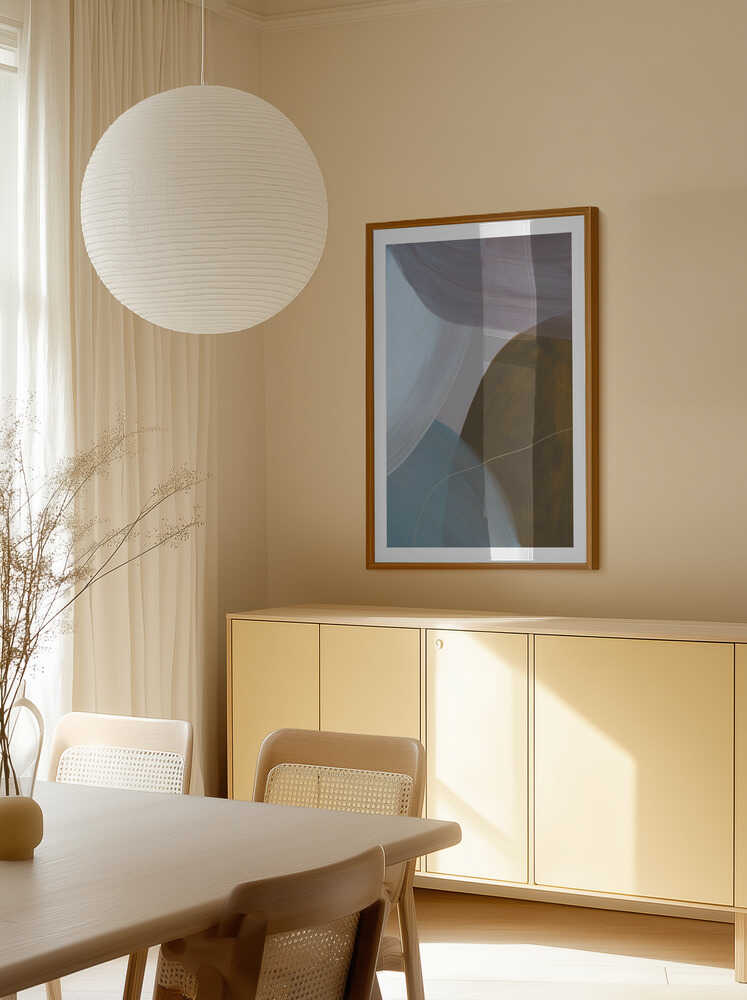 Overlapping Curves In Muted Tones, arte de Mareike Böhmer