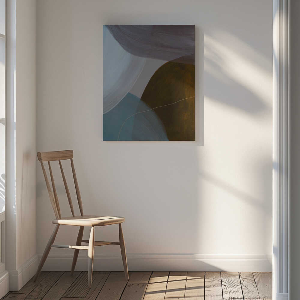 Overlapping Curves In Muted Tones, arte de Mareike Böhmer