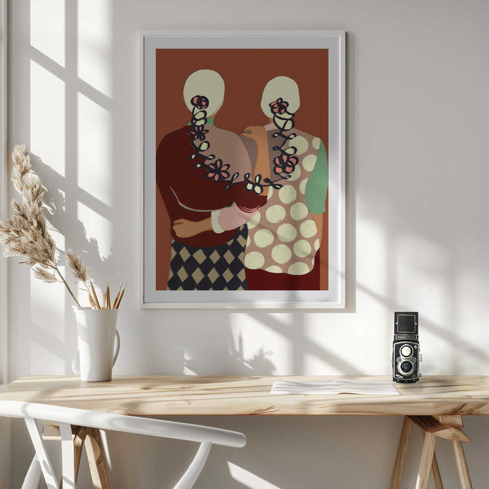 Floral Embrace, arte de Uma Gokhale