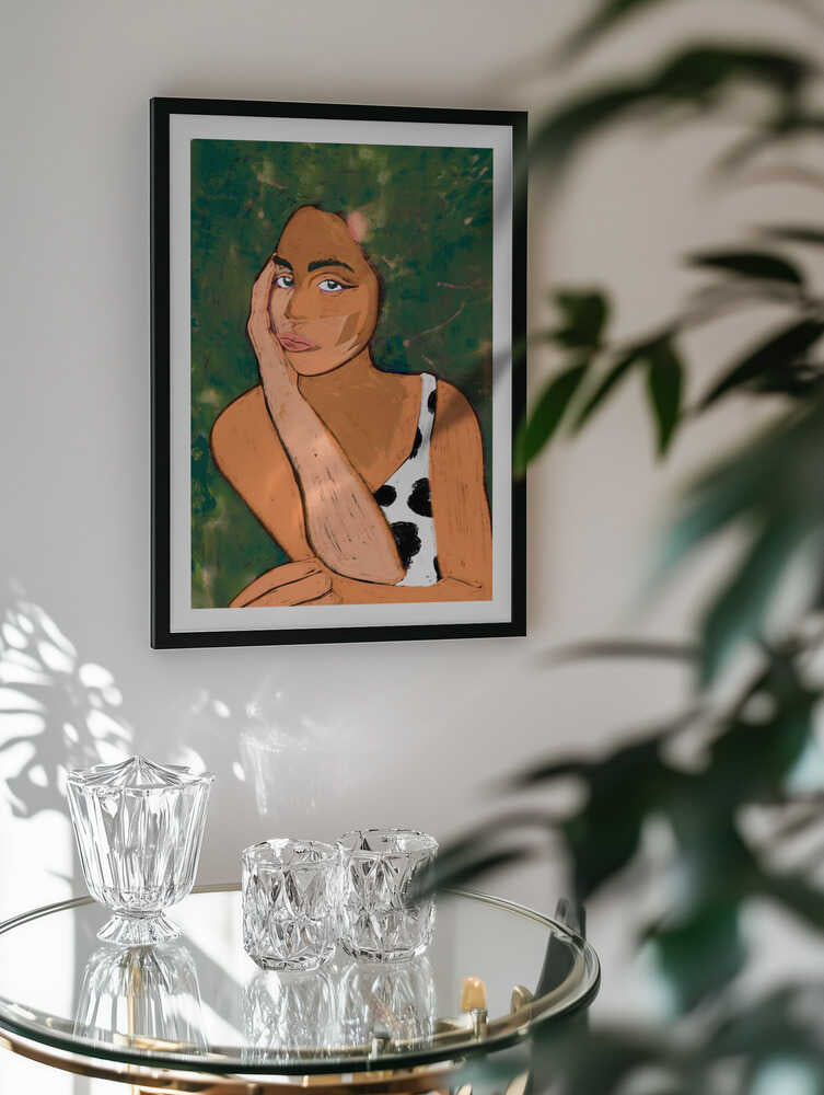 Contemplative Woman, arte de Uma Gokhale