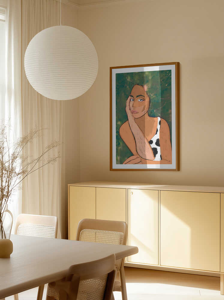 Contemplative Woman, arte de Uma Gokhale