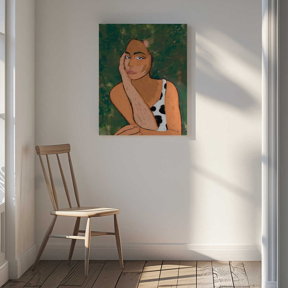 Contemplative Woman, arte de Uma Gokhale