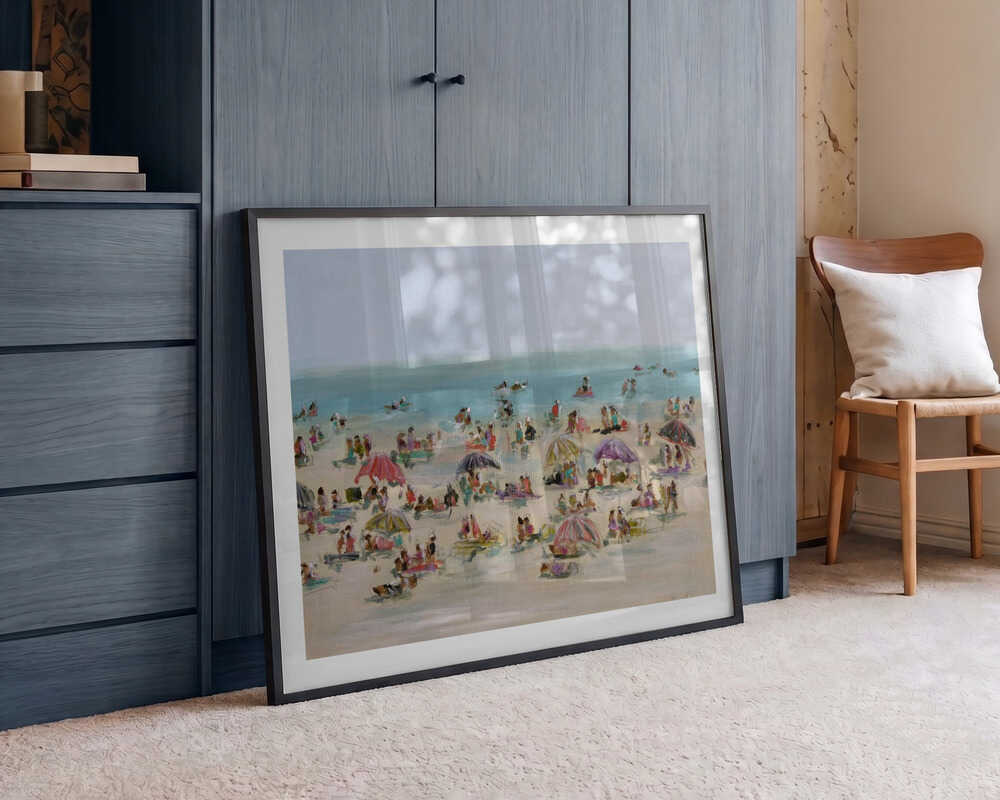 Lively Beach Day, arte de Emma Bell
