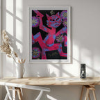 Vibrant Neon Cat, arte de Kanat Ibragimov