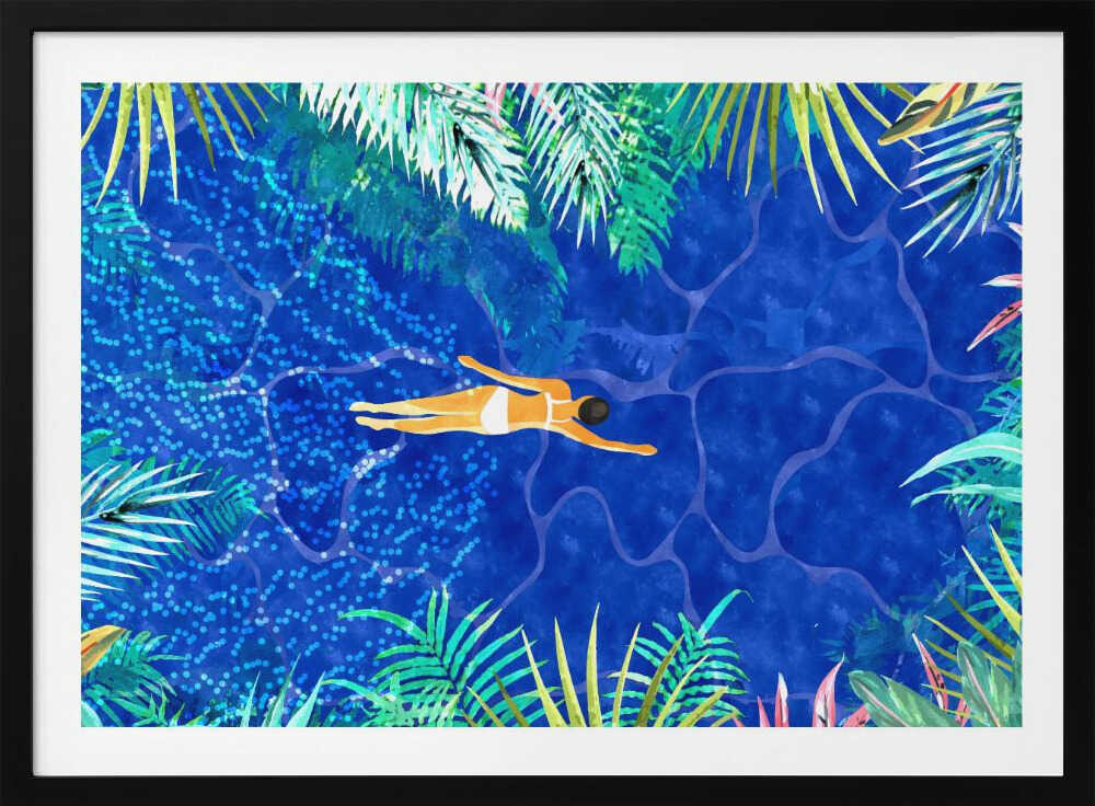 Summer Swim in Paradise, arte de Uma Gokhale