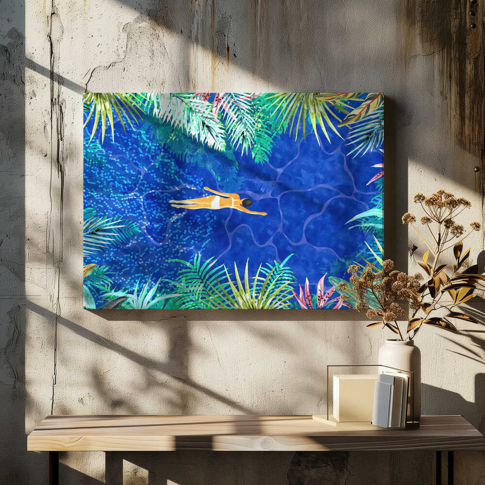 Summer Swim in Paradise, arte de Uma Gokhale