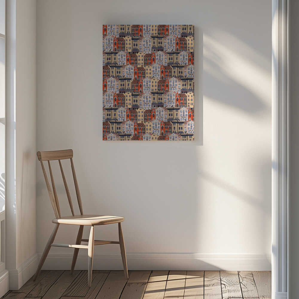 Charming City Building Pattern, arte de Mela Patterns