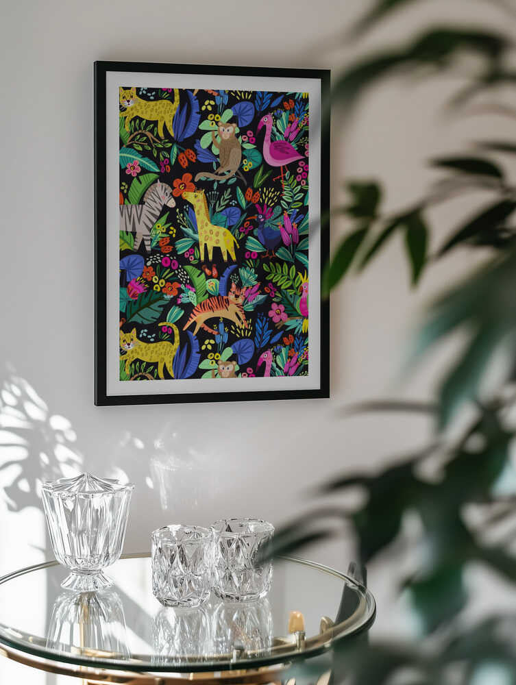 Colorful Jungle Animals, arte de Marusha Belle