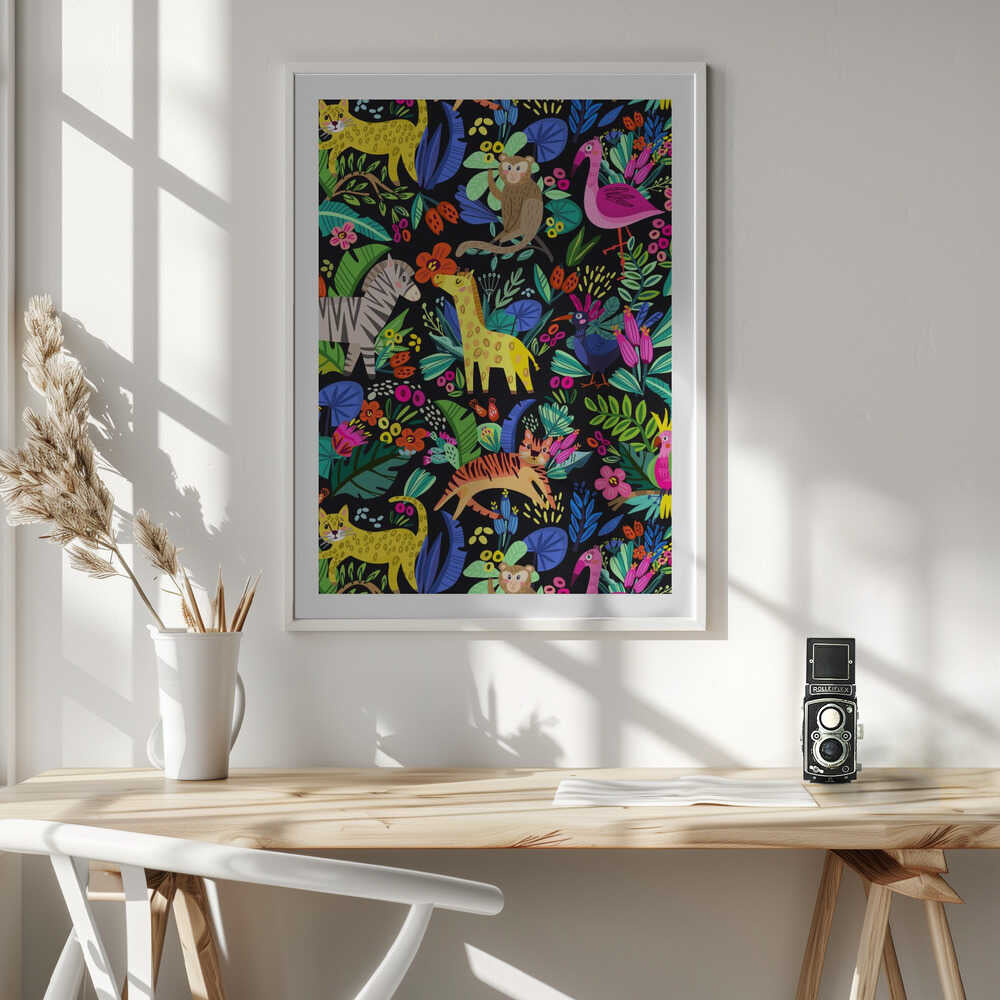 Colorful Jungle Animals, arte de Marusha Belle