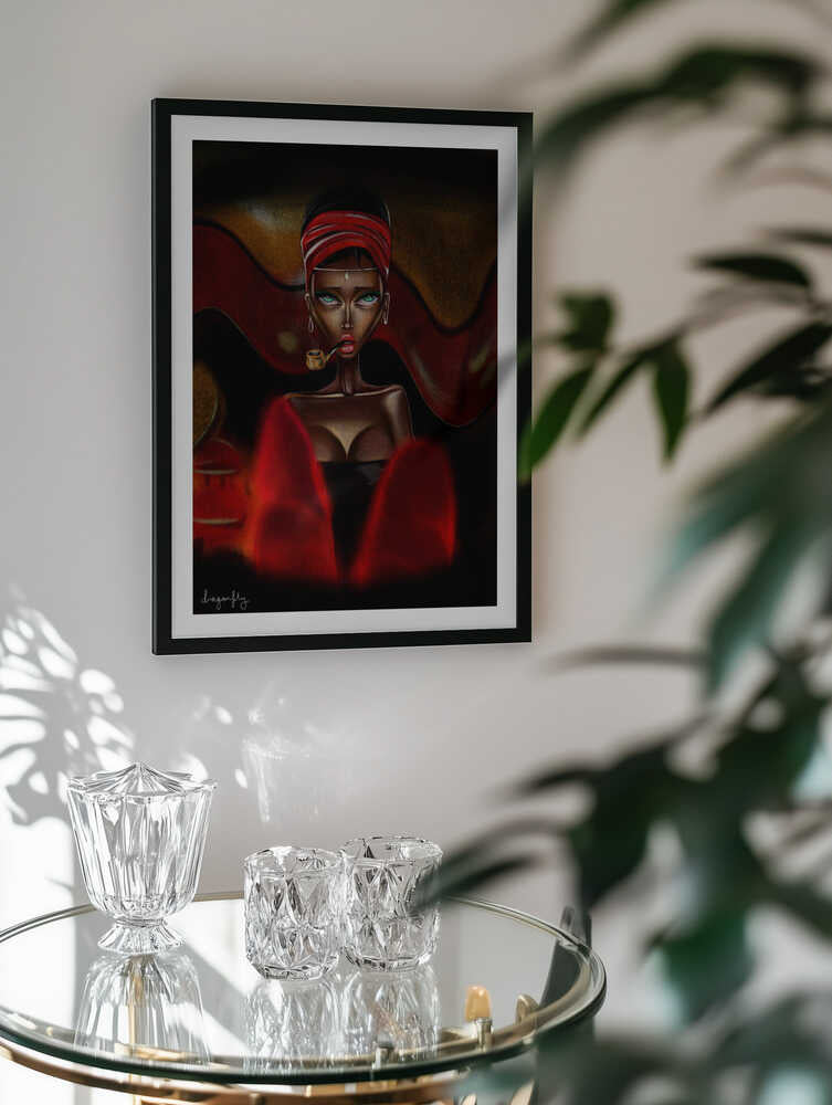 Red Turban Smoker, arte de dragonfly