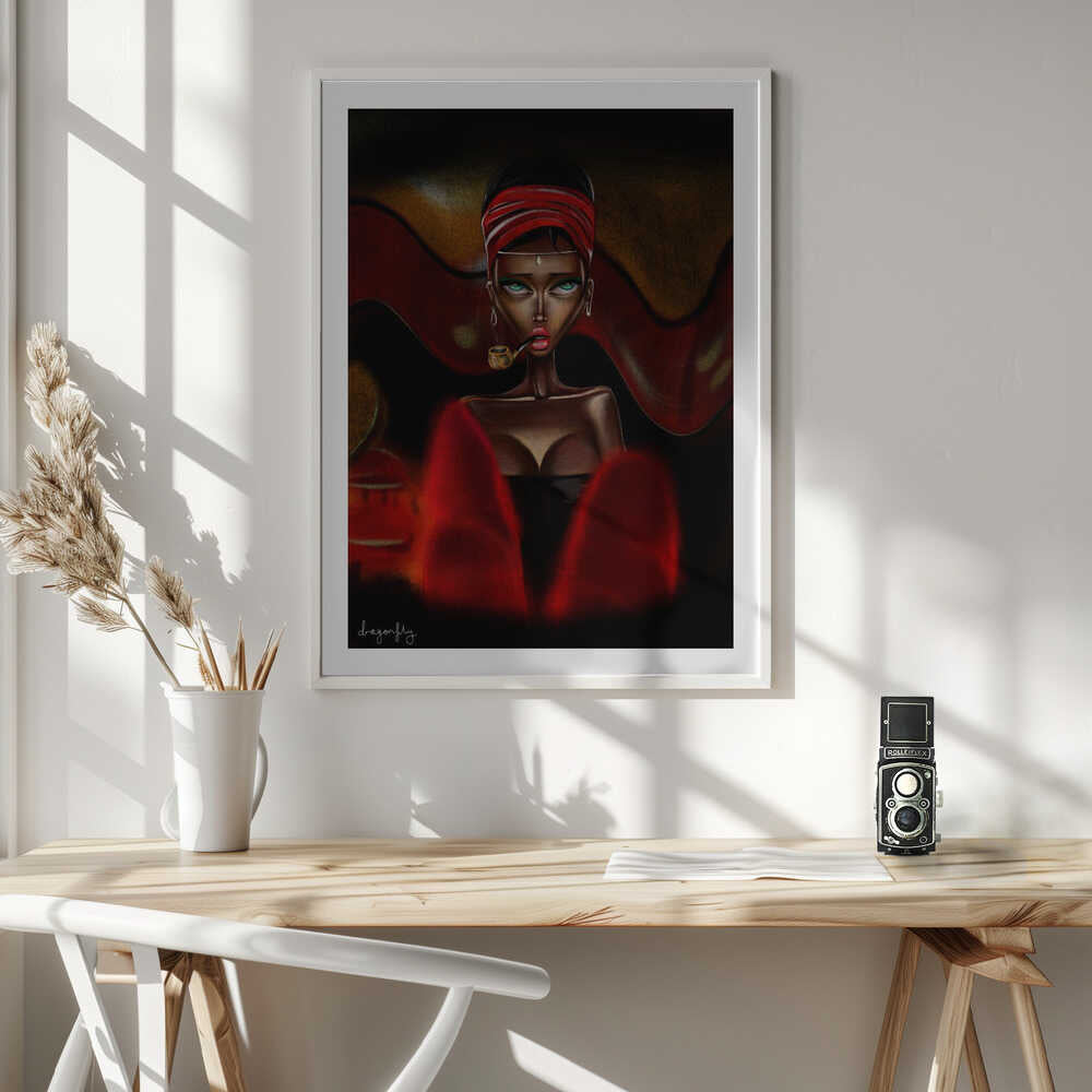 Red Turban Smoker, arte de dragonfly