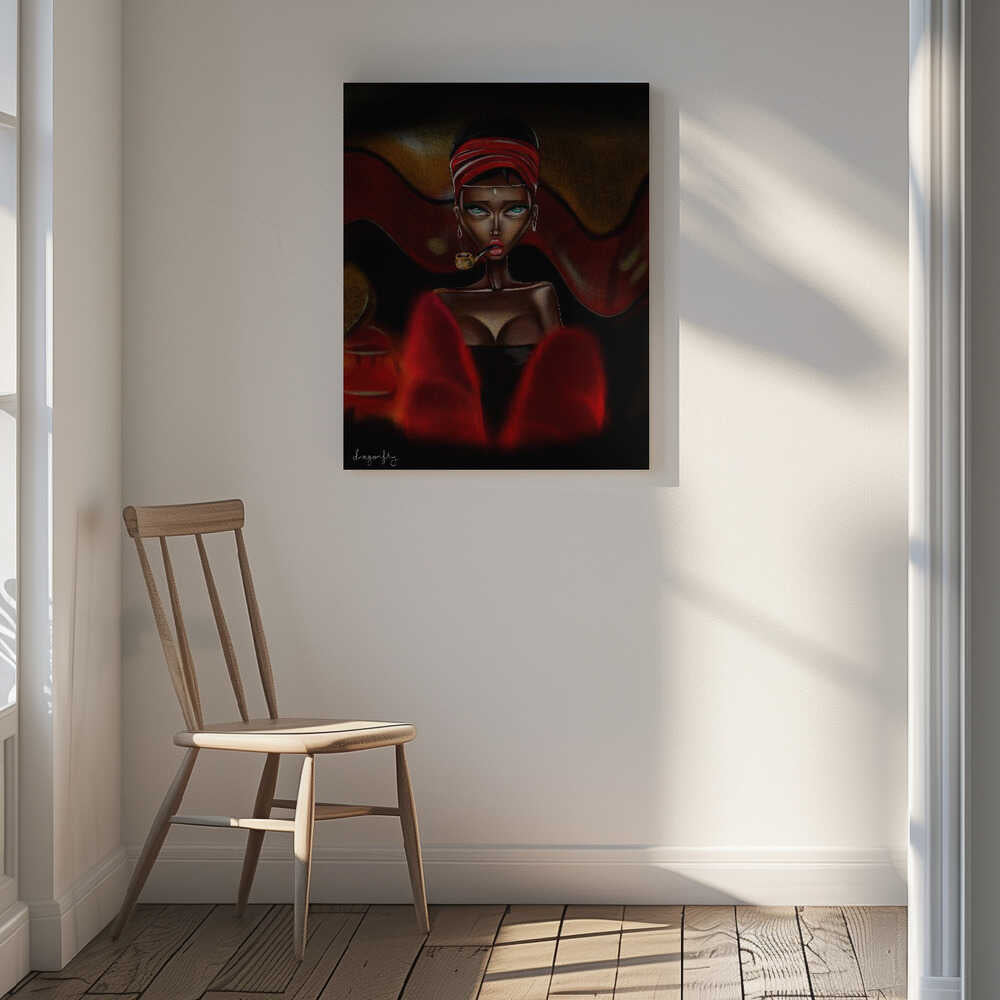 Red Turban Smoker, arte de dragonfly