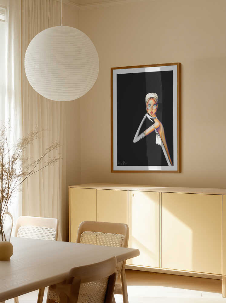 Elegant Fashion Portrait, arte de dragonfly