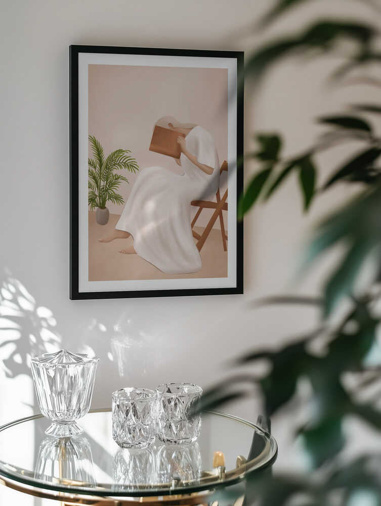 Serene Woman Reading, arte de City Art
