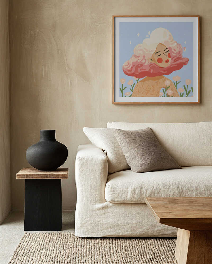 Dreamy Floral Cloud Woman, arte de Zove Ahhh