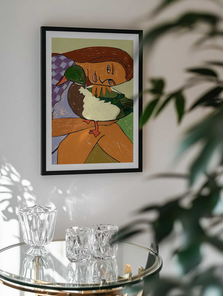 A Gentle Duck Embrace, arte de Uma Gokhale