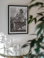 Contemplative Cubist Figure, arte de Corné Akkers