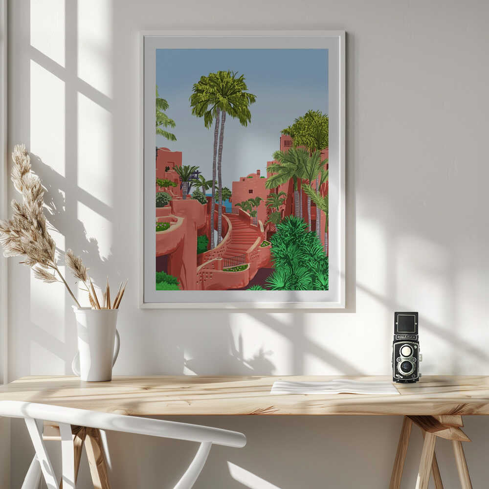 Terracotta Resort Palms, arte de Uma Gokhale