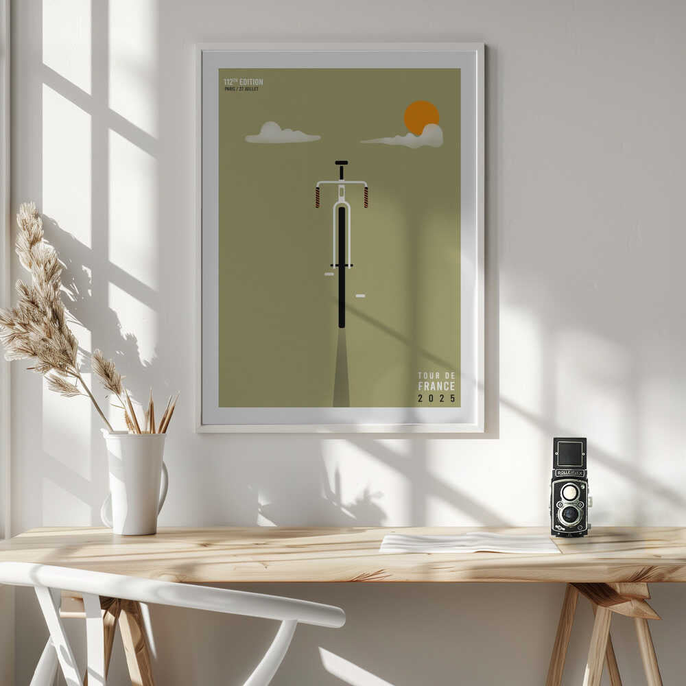 Minimalist Bike Ride, arte de Neetesh Kumar