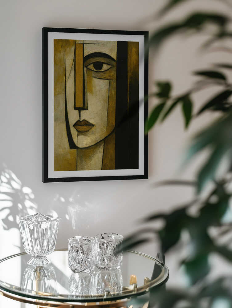 Abstract Golden Portrait, arte de HUGO