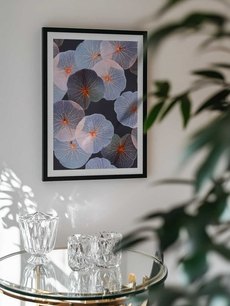 Ethereal Floating Leaves, arte de Uma Gokhale