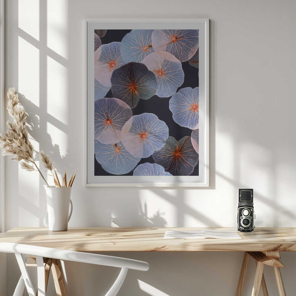 Ethereal Floating Leaves, arte de Uma Gokhale